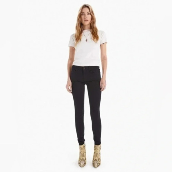 NEW MOTHER The Looker Not Guilty jeans black  Size 30 B924 - Picture 1 of 7